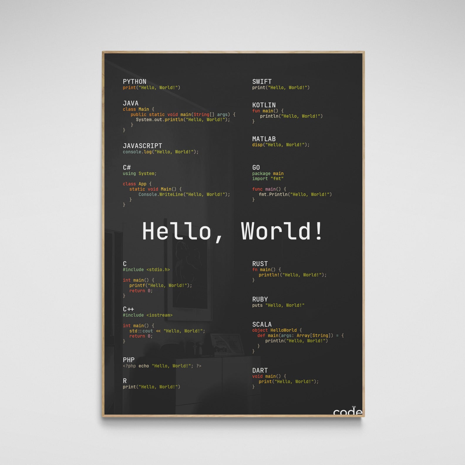 Hello, World! (gruvbox) Poster
