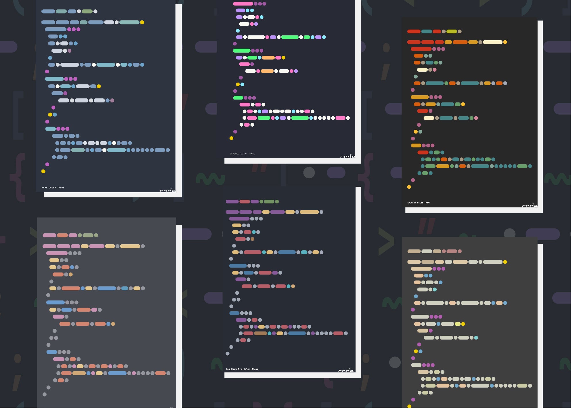 All color themes displayed