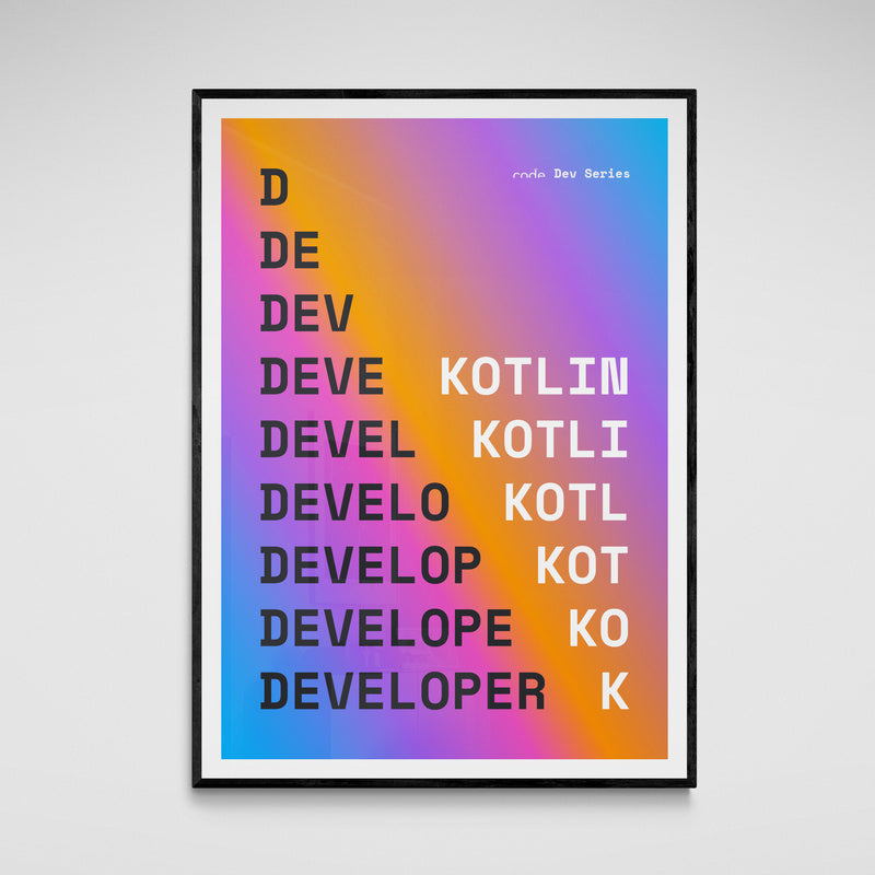 Kotlin Developer Poster