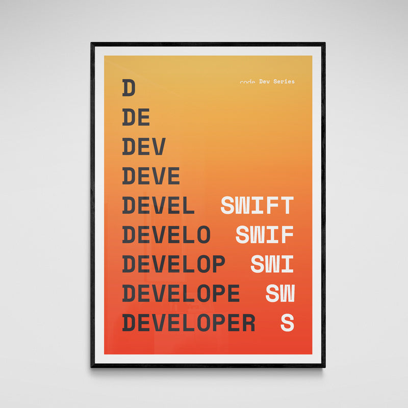 Swift Developer Poster